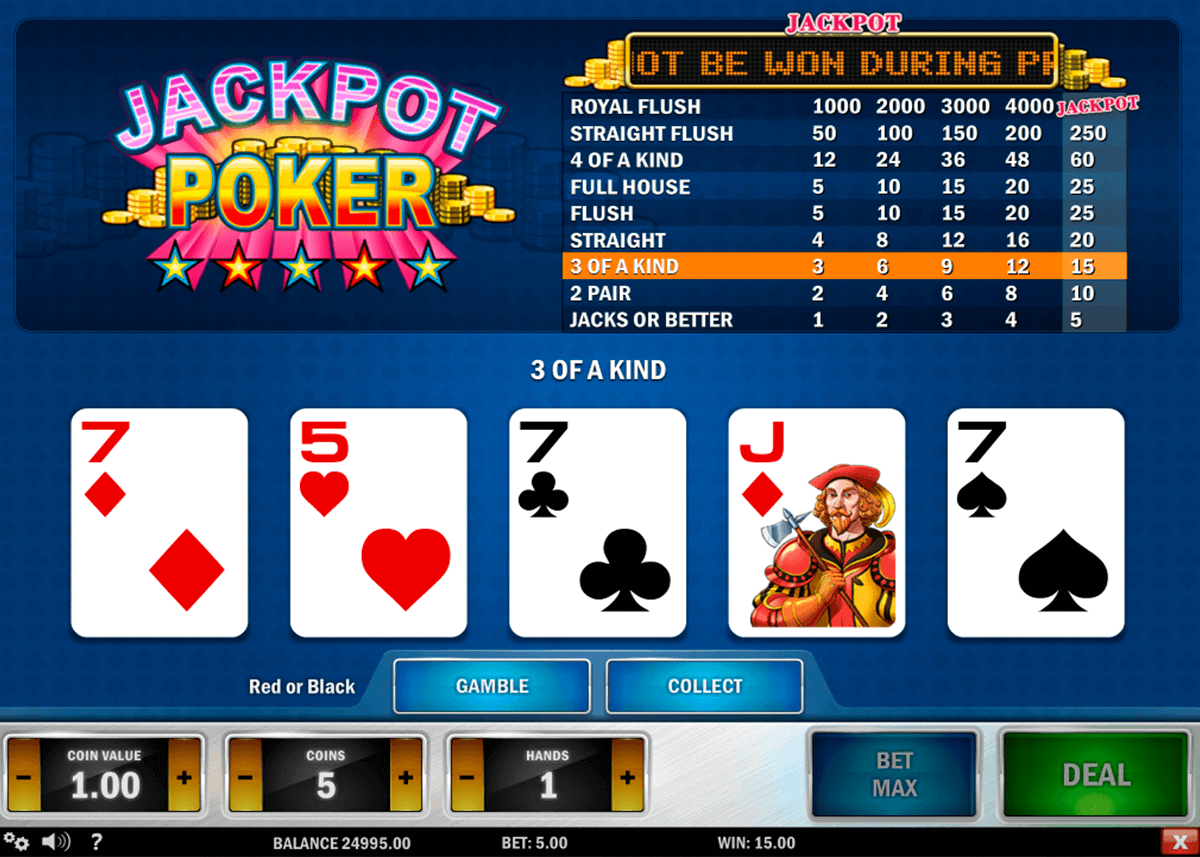 Jacks or better slot strategy