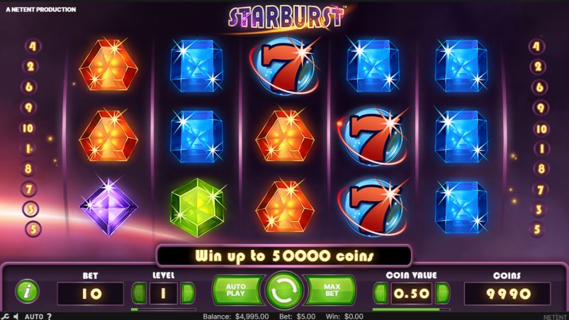 Starburst slot machine